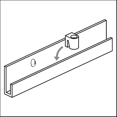 j-rail zylinderhaken