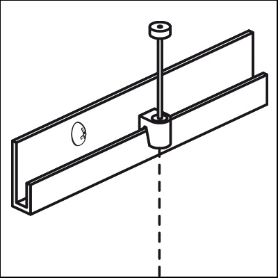 j-rail zylinderhaken