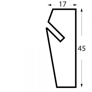 profil holzschiene bilderschiene riva