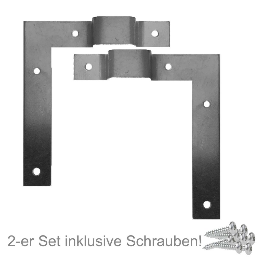20 Stück Schlüsselloch-Aufhänger – 43 X 16 Mm, Mit Schrauben, Silber